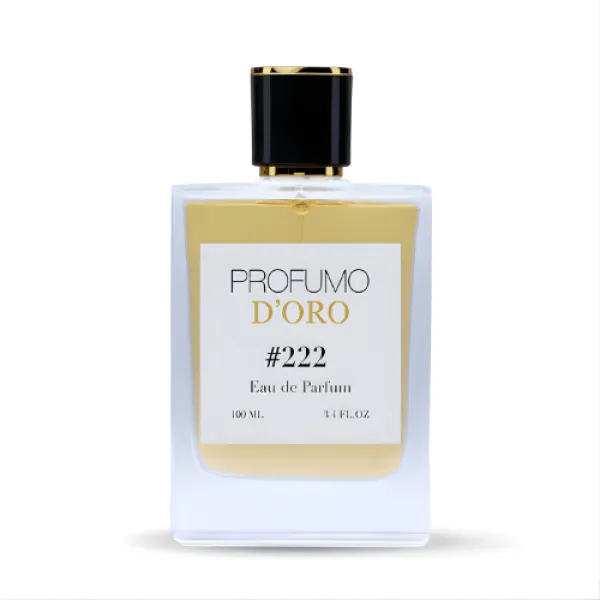 Profumo Doro #222 Eau de Parfum – 100 ml Flakon, würzig-holziger Duft mit Amber, Tonkabohne und Rauchakzenten